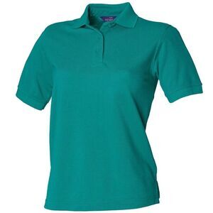 Henbury Womens/Ladies Pique Polo Shirt / Jade